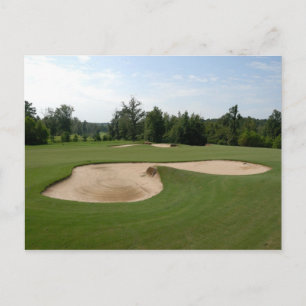 golfbaan briefkaart