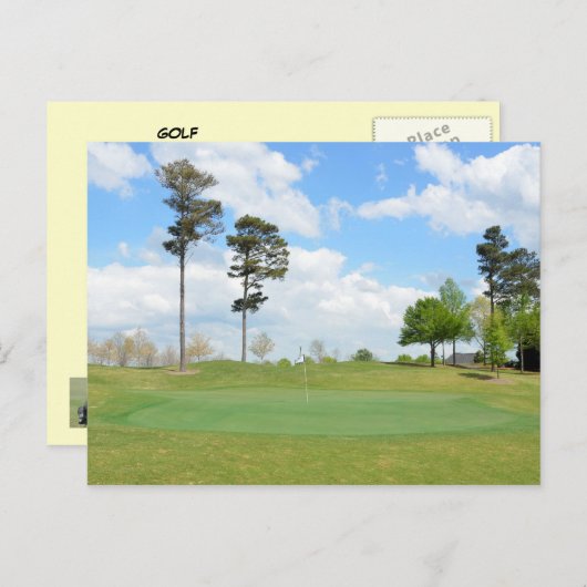 Golfbaan Briefkaart (Voorkant / Achterkant)