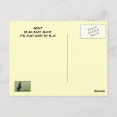 Golfbaan Briefkaart (Achterkant)