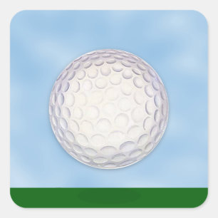 Golfbaan Chip Shot Sport Vierkante Sticker
