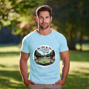 Golfbaan Club en bal Best Dad van Par T-shirt