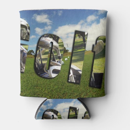 Golfbaan en Logo, Stubby koeler kan houder (Voorkant)