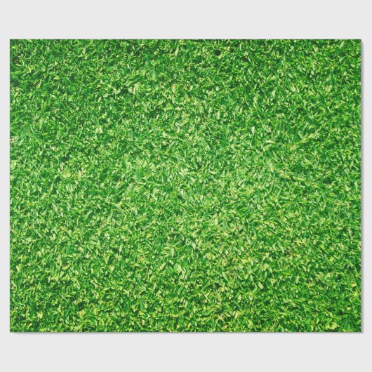 Golfbaan Groen gras achtergrond Cadeaupapier (Vlak)