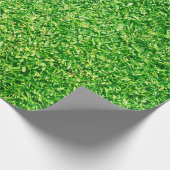 Golfbaan Groen gras achtergrond Cadeaupapier (Hoek)