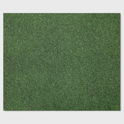 Golfbaan Groen gras achtergrond Cadeaupapier (Vlak)