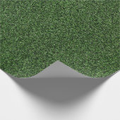 Golfbaan Groen gras achtergrond Cadeaupapier (Hoek)