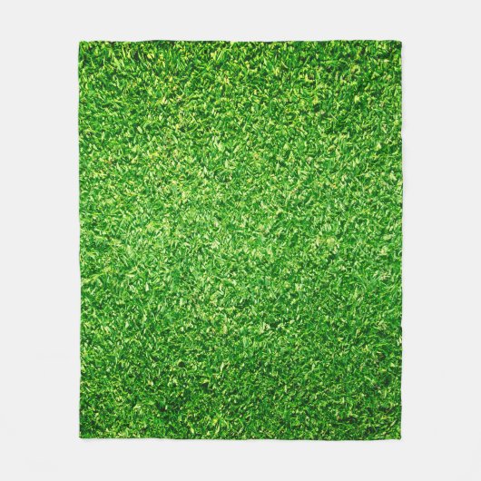Golfbaan Groen gras achtergrond Fleece Deken (Voorkant)