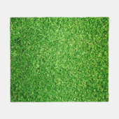 Golfbaan Groen gras achtergrond Fleece Deken (Voorkant (Horizontaal))