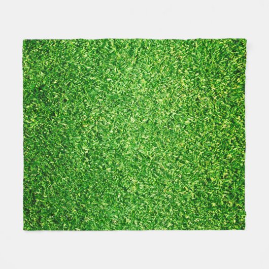 Golfbaan Groen gras achtergrond Fleece Deken (Voorkant (Horizontaal))