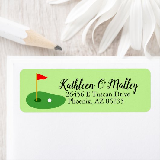 Golfbaan in de buurt van mij Aangepast Golf Retour Etiket (Insitu)