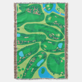 golfbaan in golfbaan groen deken (Voorkant Verticaal)