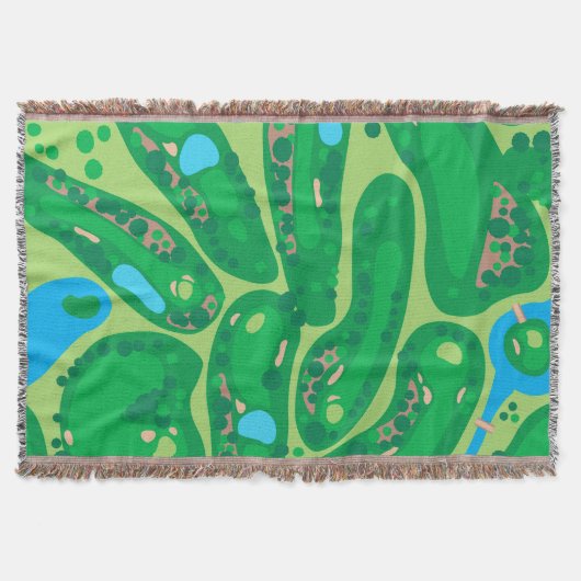 golfbaan in golfbaan groen deken (Voorkant)