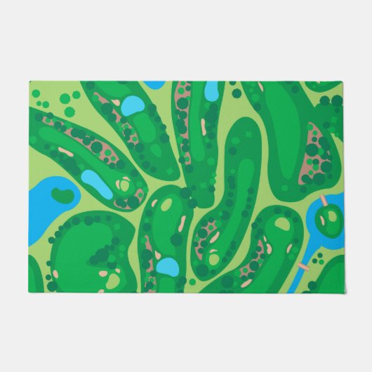golfbaan in golfbaan groen deurmat (Voorkant)