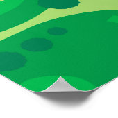 golfbaan in golfbaan groen poster (Hoek)