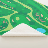 golfbaan in golfbaan groen sherpa deken (3/4)