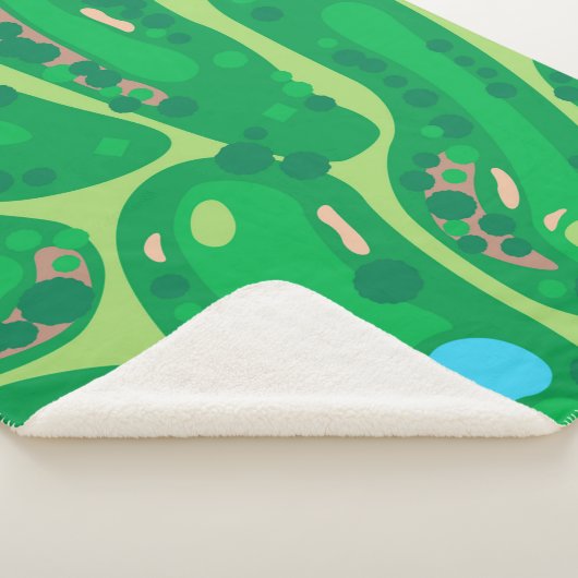 golfbaan in golfbaan groen sherpa deken (3/4)