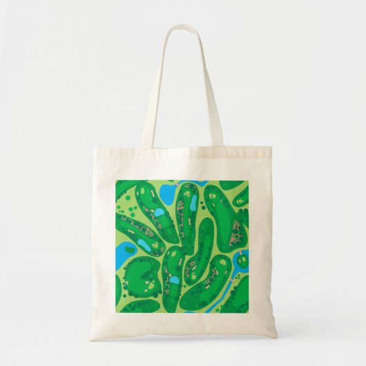golfbaan in golfbaan groen tote bag (Voorkant)