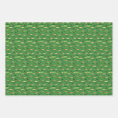 Golfbaan in het groen inpakpapier vel (Voorkant 3)