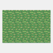 Golfbaan in het groen inpakpapier vel (Voorkant 2)