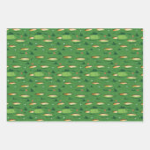 Golfbaan in het groen inpakpapier vel (Voorkant)