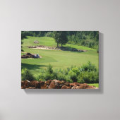 Golfbaan landschap canvas afdruk (Voorkant)