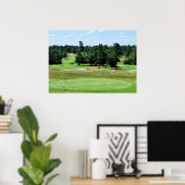 Golfbaan landschap poster (Thuiskantoor)
