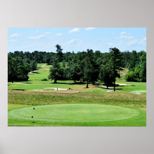 Golfbaan landschap poster (Voorkant)