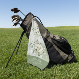 Golfbaan Lente Bruiloft Botanische Favorietjes Golfhanddoek