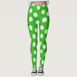 Golfbaan met golfpatroon leggings