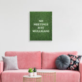 Golfbaan met je eigen tekst op de green voor golfe canvas afdruk (Insitu (Woonkamer))