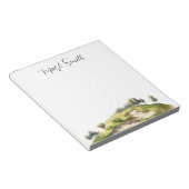 Golfbaan met Naam cadeaus voor golfer Notitieblok (Schuin)