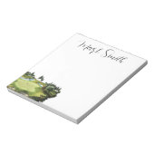 Golfbaan met Naam cadeaus voor golfer Notitieblok (Linkerzijde)