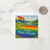 Golfbaan om de Pride te vieren Notitiekaartje (Voorkant / Achterkant in situ)