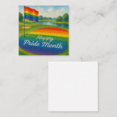 Golfbaan om de Pride te vieren Notitiekaartje (Voorkant / Achterkant)