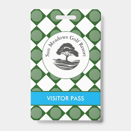 Golfbaan Pers- en gastentoegangsbadge Badge (Voorzijde)