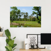 golfbaan poster (Thuiskantoor)