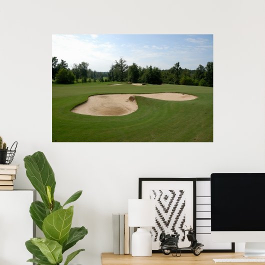 golfbaan poster (Thuiskantoor)