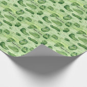 Golfbaan putting green met rode vlag cadeaupapier (Hoek)