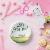 Golfbaan Putting Green Papieren Kommen (Feest)