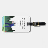 Golfbaan roept en ik moet gaan bagagelabel (Voorkant horizontaal)