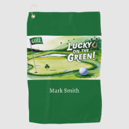 Golfbaan St. Patrick's Day Golfhanddoek