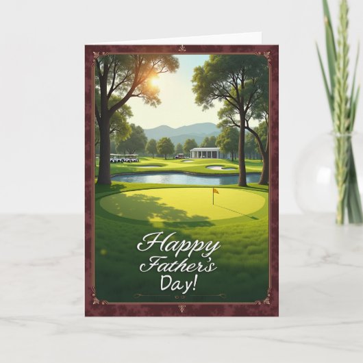 Golfbaan Vaderdag kaart (Voorkant)
