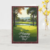Golfbaan Vaderdag kaart (Gele Bloem)