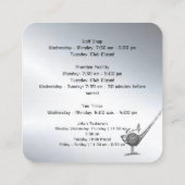 Golfbaan Visitekaartje (Achterkant)