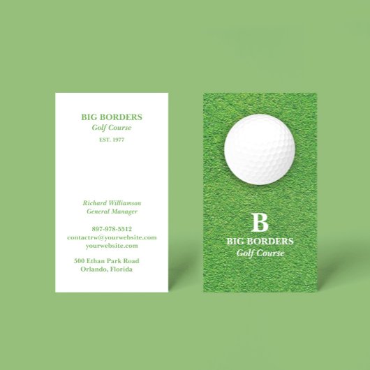 Golfbaan Visitekaartje