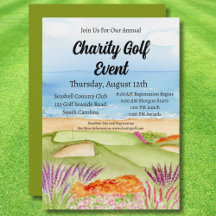 Golfbaan voor Charity Golf Toernooi aan het Strand