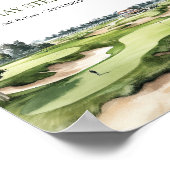 Golfbaan Welkom bij de viering van het leven Poster (Hoek)