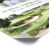 Golfbaan Welkom bij viering van het leven Foto Poster (Hoek)