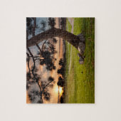 Golfbaan Zonsondergang Legpuzzel (Verticaal)