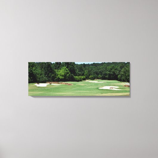 Golfbaanlandschap Canvas Afdruk (Voorkant)